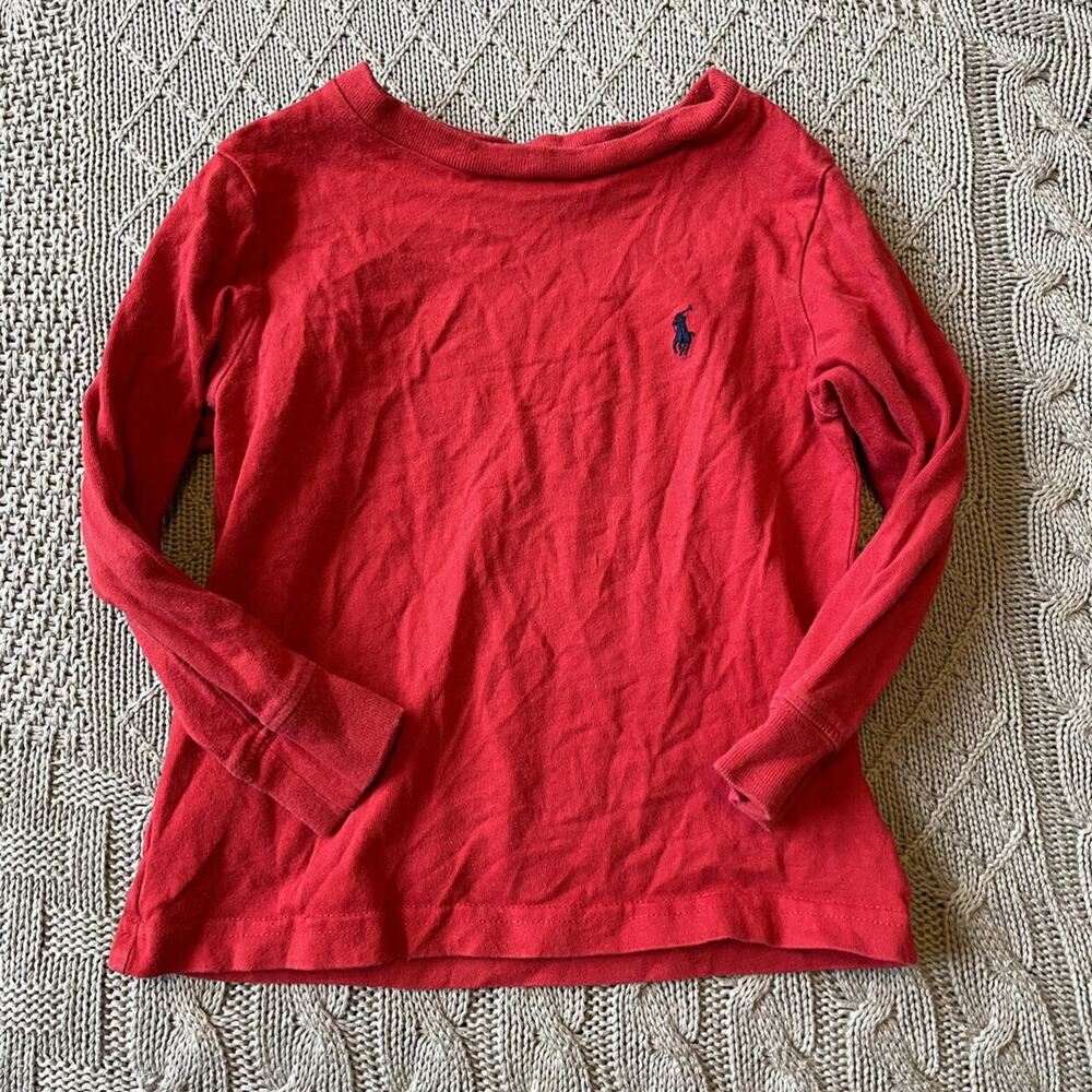 Ralph Lauren POLO Red Long Sleeved Top ~ 2/2T